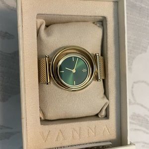 VANNA Eclipse Emerald Watch - Gold